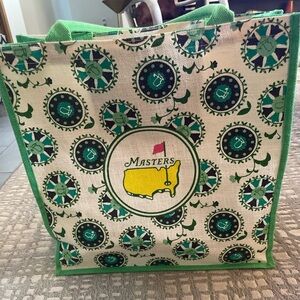 Masters tote bad. Made of Burlap. New, but no tags